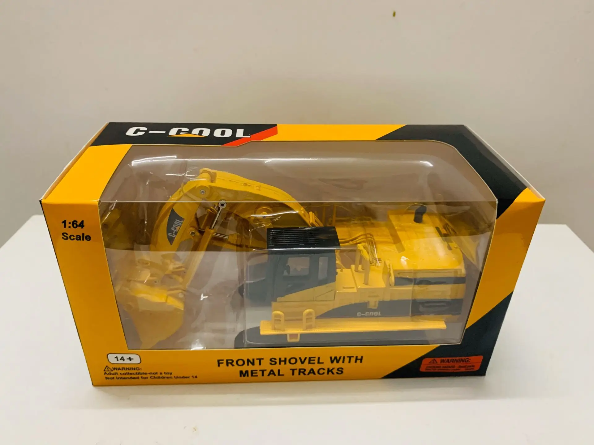 Модель литая в масштабе 1:64-Передняя лопата с пластиковыми треками игрушка-модель