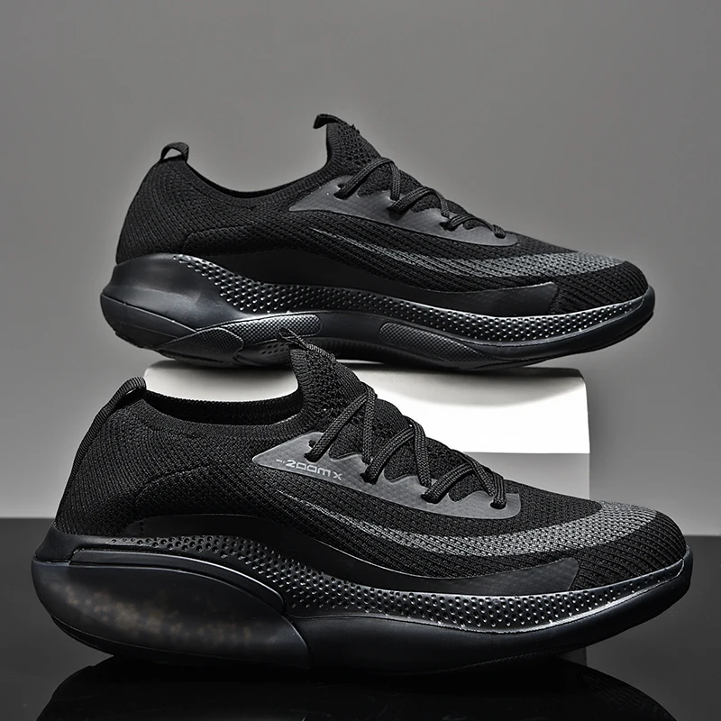 Brand Running Shoes Men Flying Woven Breathable Sport Training Sneakers Damping Women Men Athletic Shoes Jogging Casual Footwear