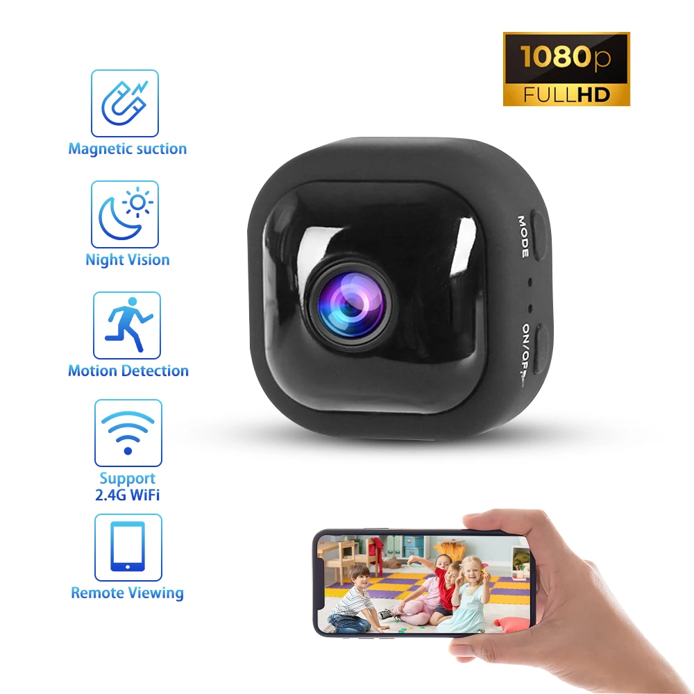 Мини-камера видеонаблюдения A10 1080P HD Wi-Fi | Мини-видеокамеры
