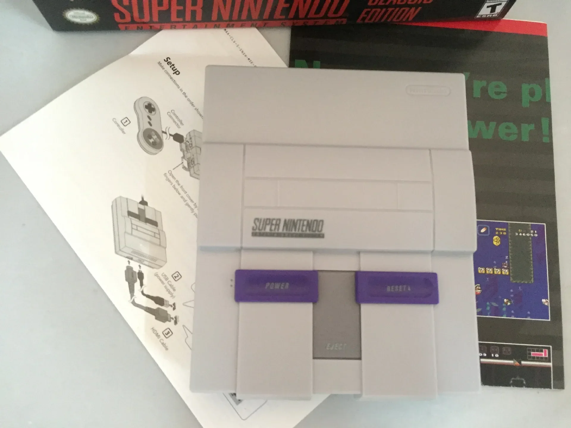 SuperNES Nintend 21 Games SNES Game Console 16-bit MINI U.S. Version 30 Support Tf Card