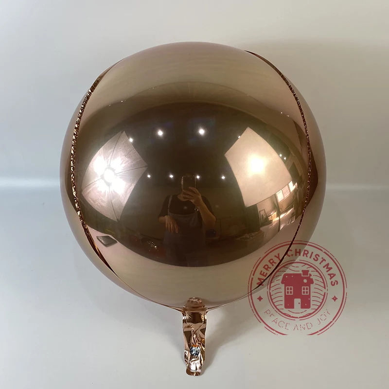 22-дюймовые воздушные шары с металлическим блеском розовое золото 4D алюминиевая