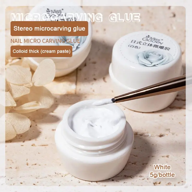 

Скульптурный гель для ногтей 5 мл, антипригарный 3D резной пластилин, УФ-Гель-лак для творчества, искусственный гель для ногтей, лак для ногте...