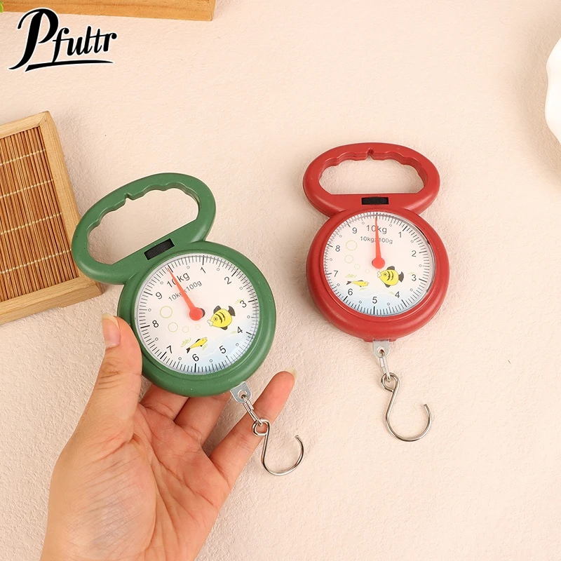 Портативные рыбные весы 10 кг подвесные с крючком мини-весенние для рыбалки