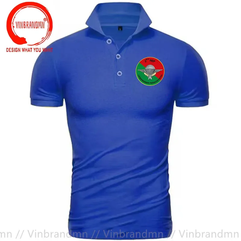 France Legion Etrangere Parachutiste 2e REP Polo Shirt Business Summer French PARACAIDISTAS 2DO LEGIONARIO Chapa Shirts