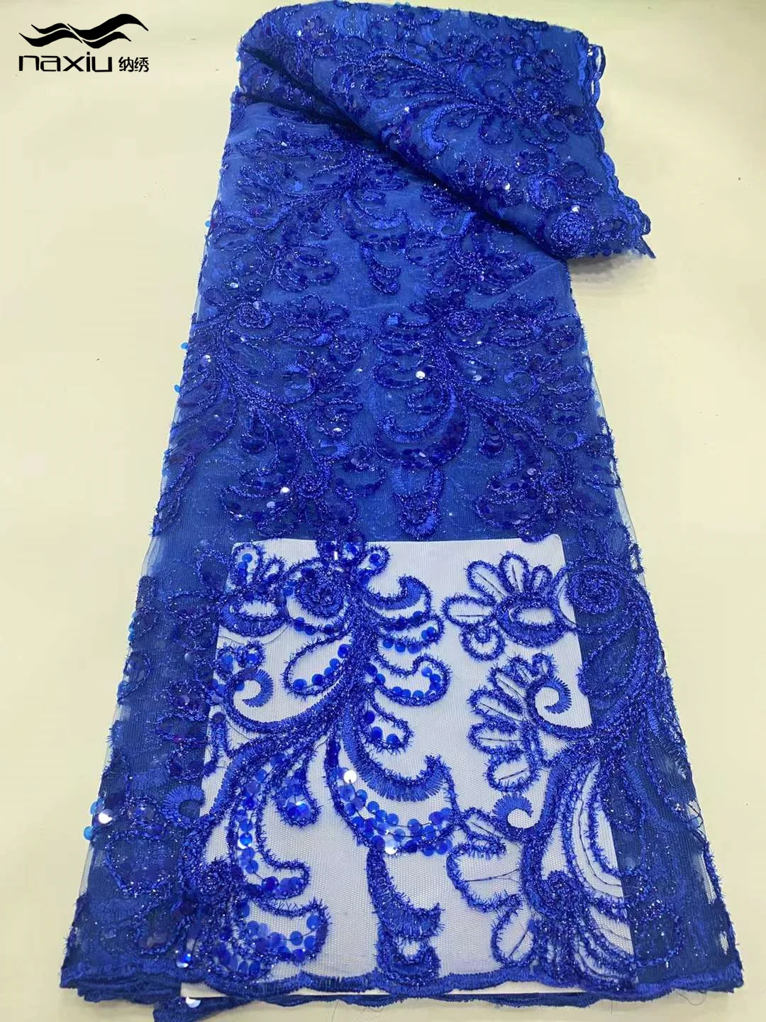 

Madison, африканская французская Тюлевая кружевная ткань с блестками 2023, Высококачественная вышивка, роскошная Свадебная кружевная ткань для платья Asoebi