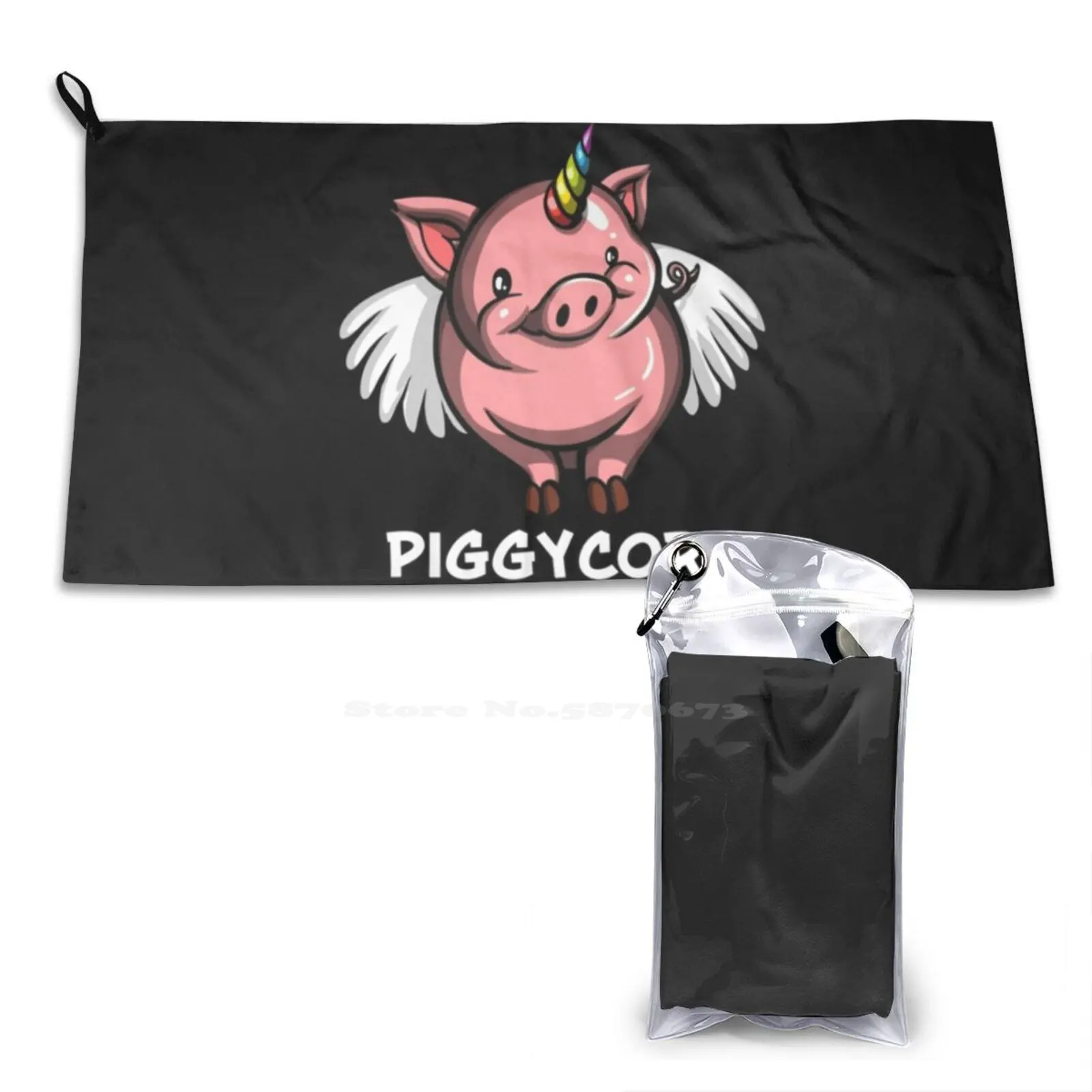 Мочалка для купания свиньи и единорога, полотенце для лица, смешные свиньи и фермерские животные, свиньи, единорог, свиньи, влюбленные, милая свинья ферма