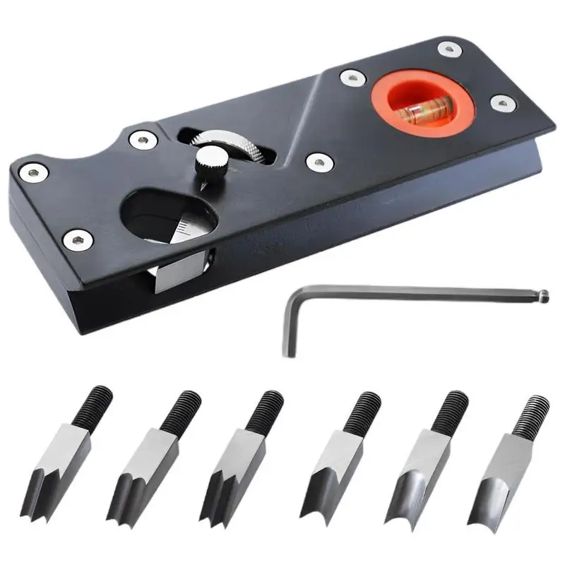 

Строгальный станок 45 градусов для деревообработки кромкообрезной станок с 6 типами снятых головок и внутренним шестигранным ключом