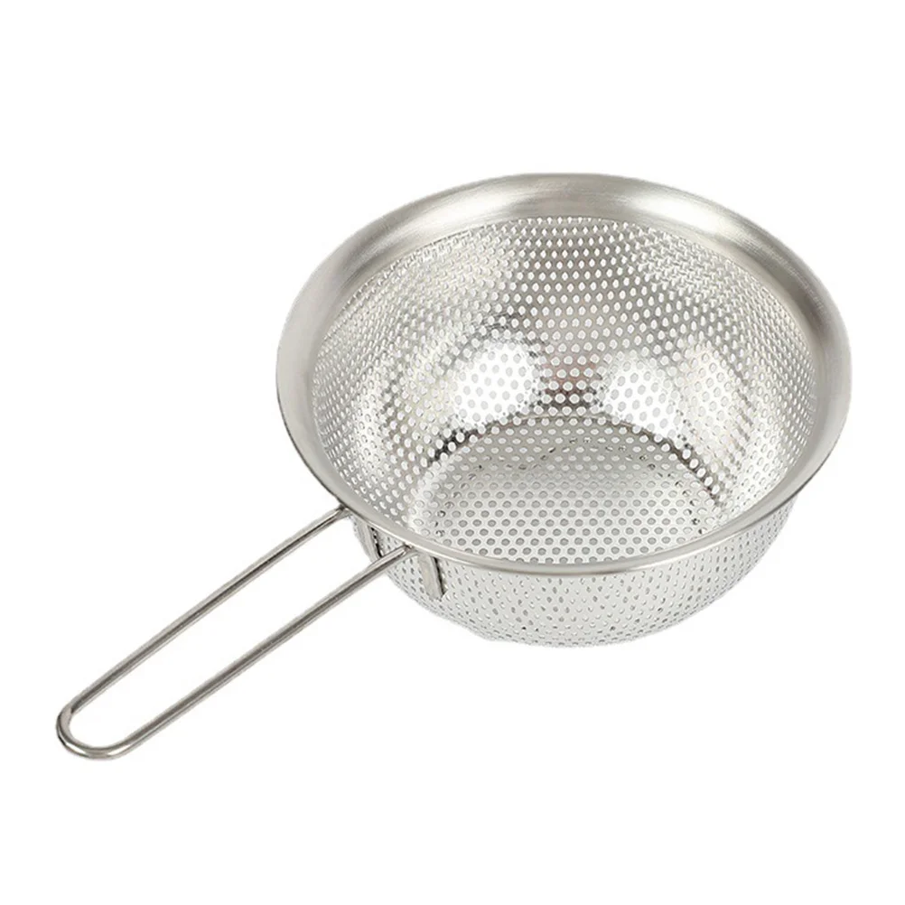 

Stainless Steel Draining Basket Washing Rice Basket Rice Sieve Kitchen Gadget