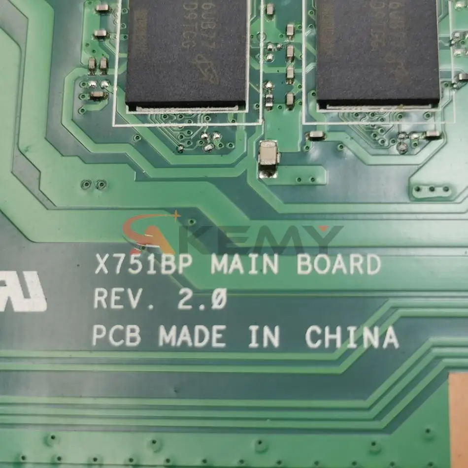 Материнская плата X751BP E1 E2 A6 A8 A9 для ноутбука ASUS X751YI X751Y K751BP X751B |
