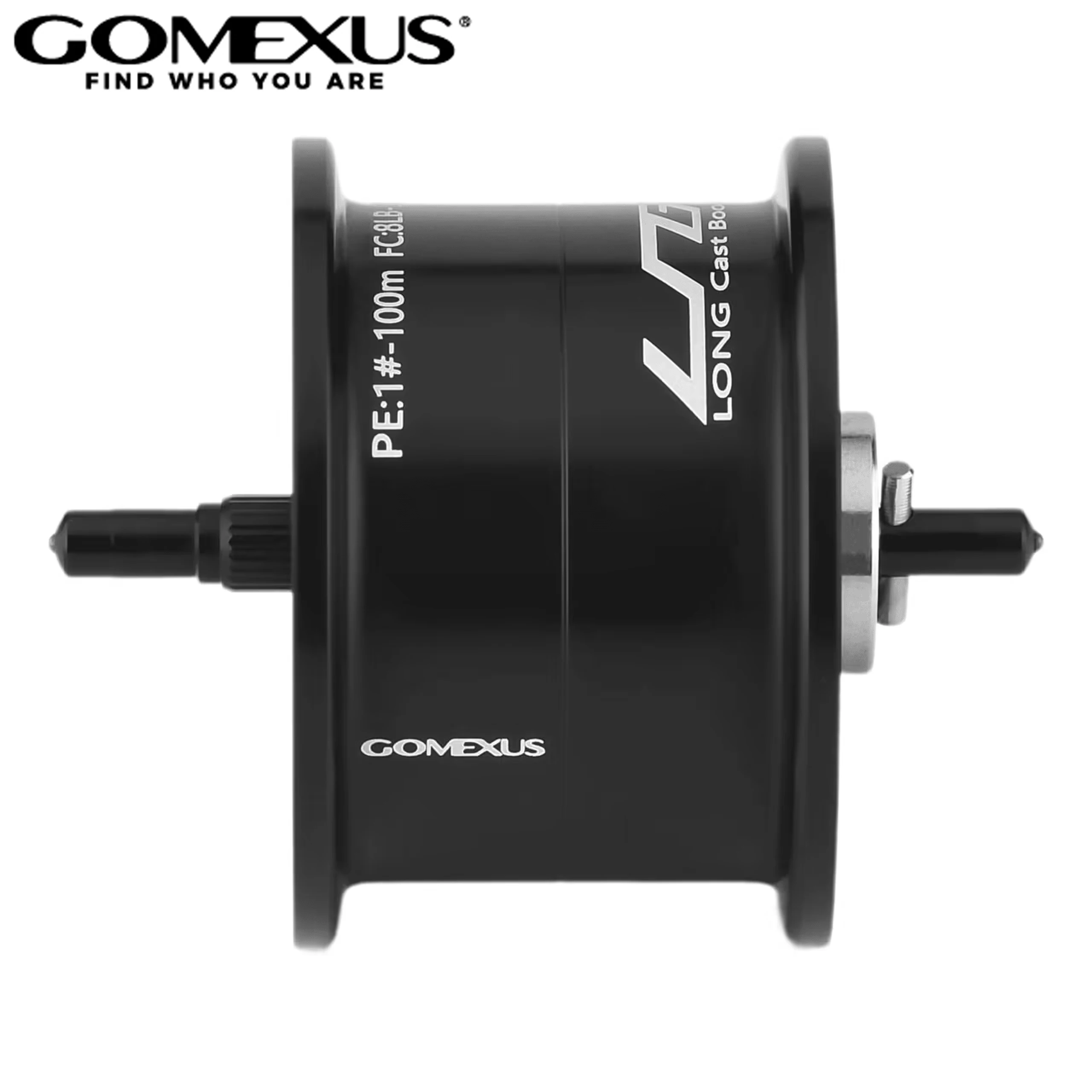 Фото Катушка GOMEXUS MT120 из сверхпрочного дюралюминия для 20/22 Metanium 8 LB 50м, 1 PE 100м, 0.8 PE 120м №1