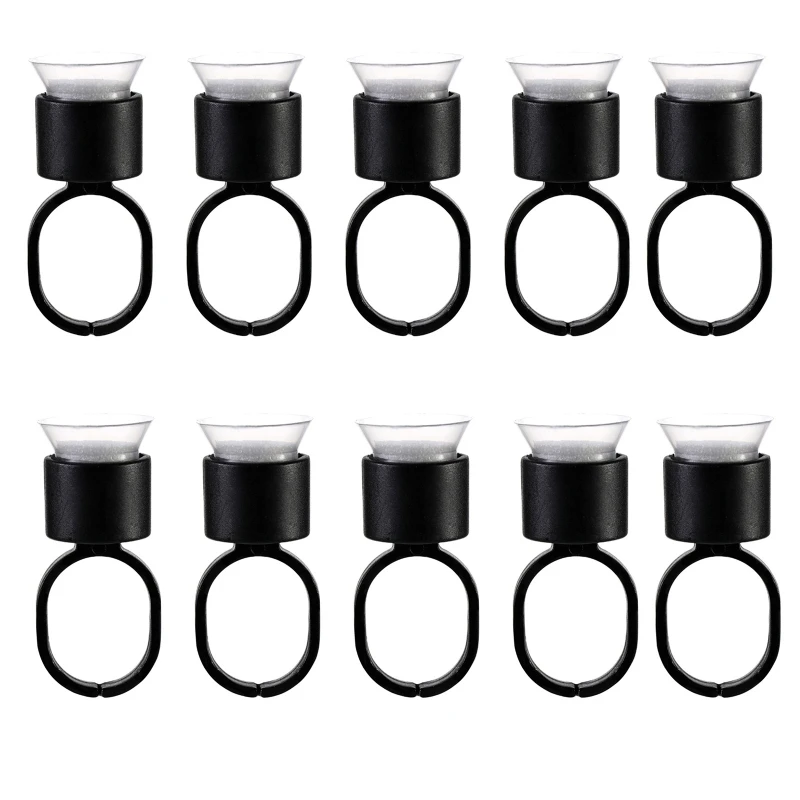 

10Pcs Disposable Ring Tattoo Ink Cups Pigment Container Portable Microblading Permanent Tattoo Makeup Tool Drop Shipping