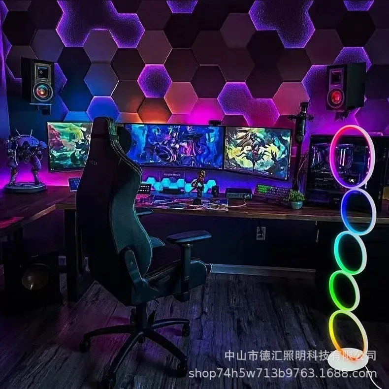 Креативный светодиодный круглый простой торшер для гостиной спальни