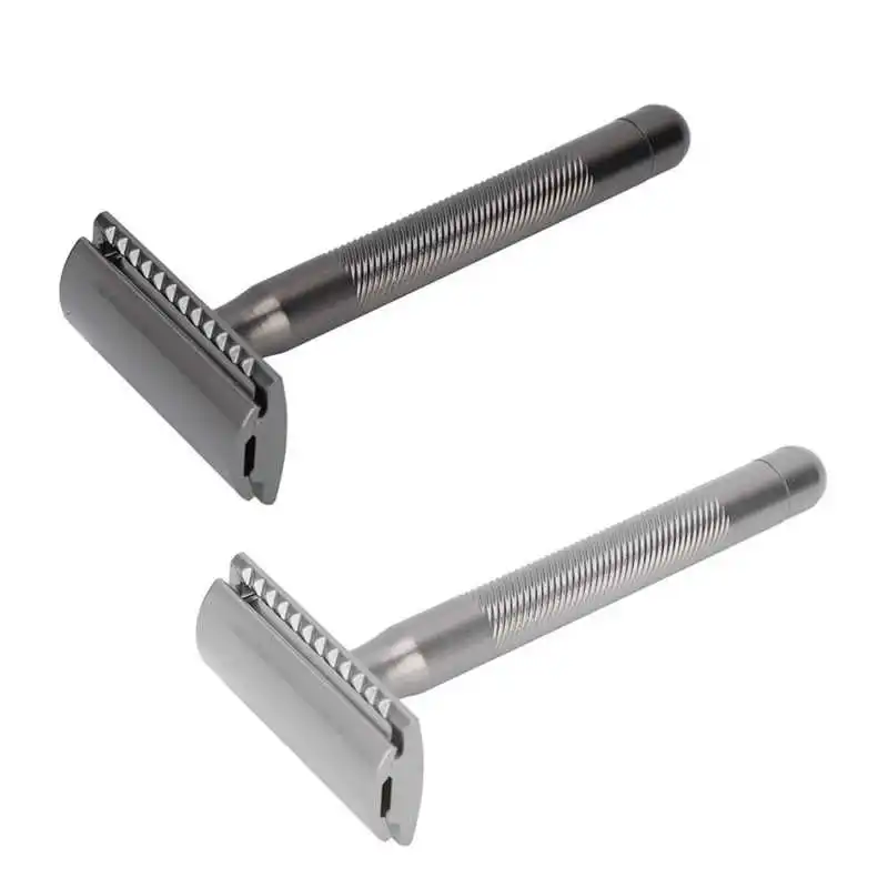 

Electric Shaver Double Edge Safety Razor Men Home Salon Portable Zinc Alloy Brass Handle Shaving Razor Shaving Tool