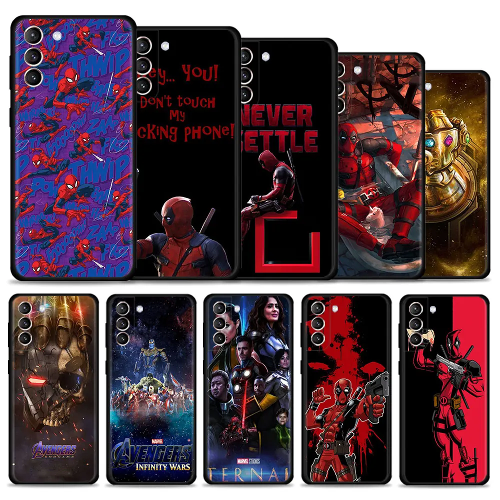 

For Samsung S20 S21 FE Ultra S20FE Case for Galaxy Note 20Ultra 20 10Plus S10e S22 S10 Lite S9 S8 Plus Marvel little Spider-Man