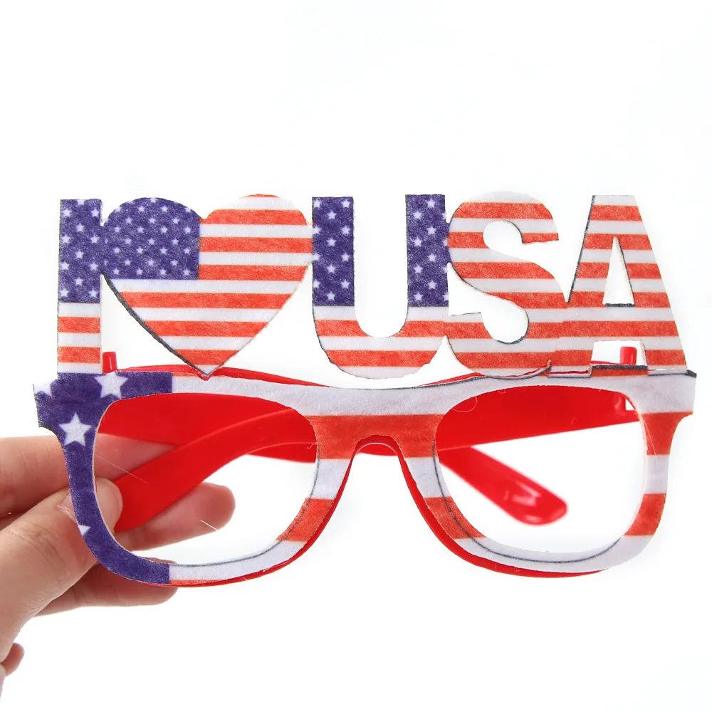 

Independence Day Party Glasses Cosplay Photo Props Adult Kids Decorative Glasses Fourth of July Party Supplies