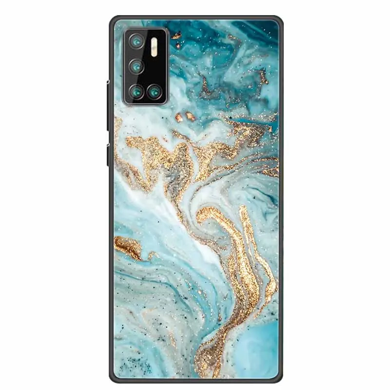 Чехол для Cubot P40 P30 P20 X19 X18 PLUS мраморный Мягкий чехол из искусственной кожи задняя