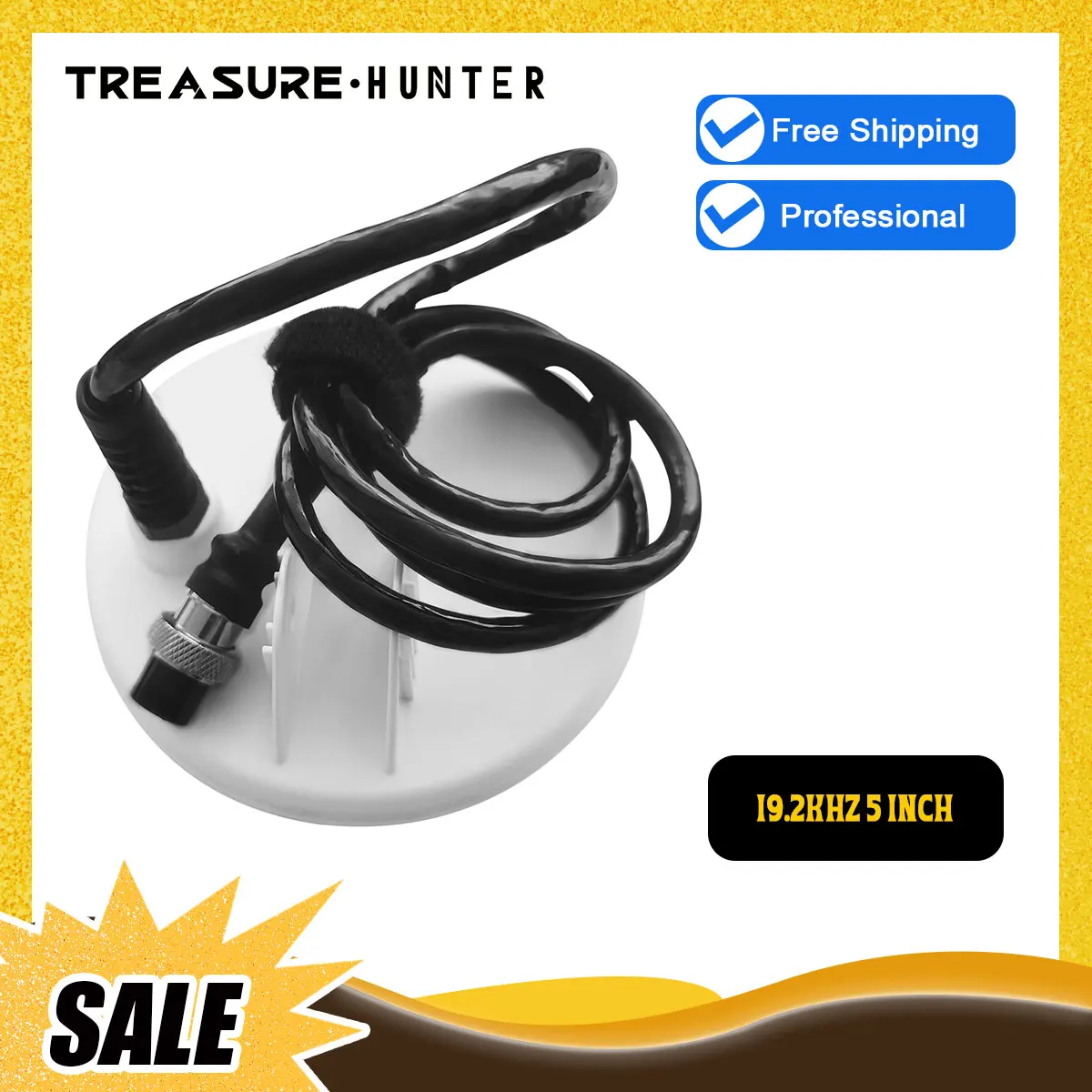 Аксессуары для металлоискателей 19 2 кГц 5 дюймов золотые самородки с винтом
