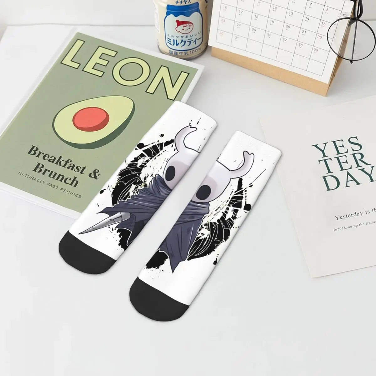 

Носки мужские компрессионные, забавные сумасшедшие, в стиле ретро, хип-хоп, в стиле Харадзюку, рыцарские короткие с вырезами, с принтом, летние