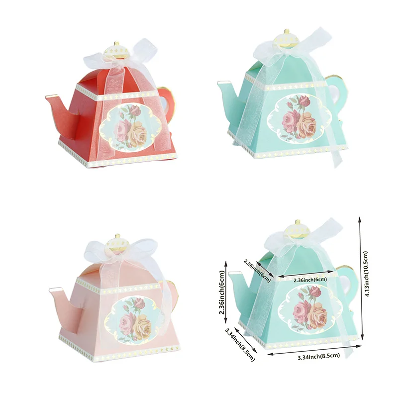 

25/50 шт., подарочная бумажная коробка для чайников