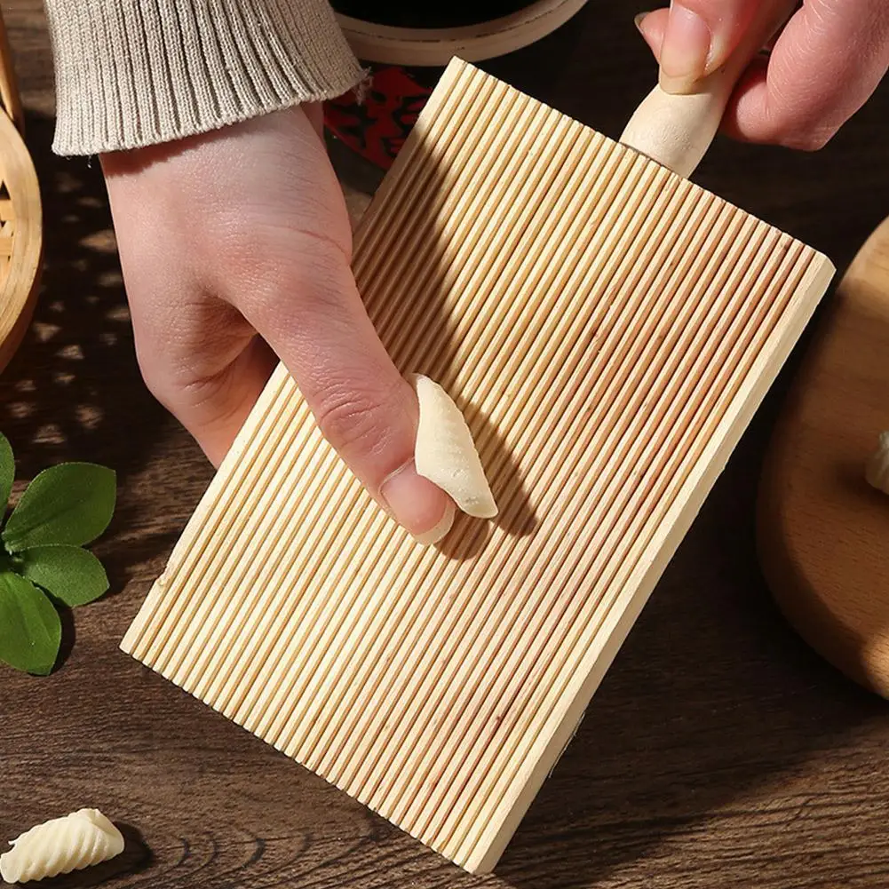 

Wooden Garganelli Board Practical Pasta Gnocchi Macaroni Board Making Kitchen Cooking Tools Fantes Gnocchi Board