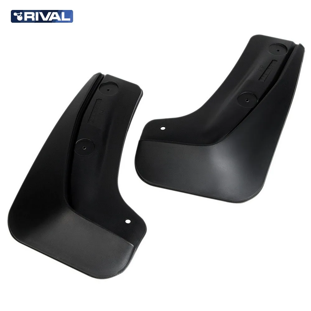 Брызговики задние Rival для Chevrolet Cobalt II седан 2011-2016 2020-н.в. термоэластопласт 2 шт. с