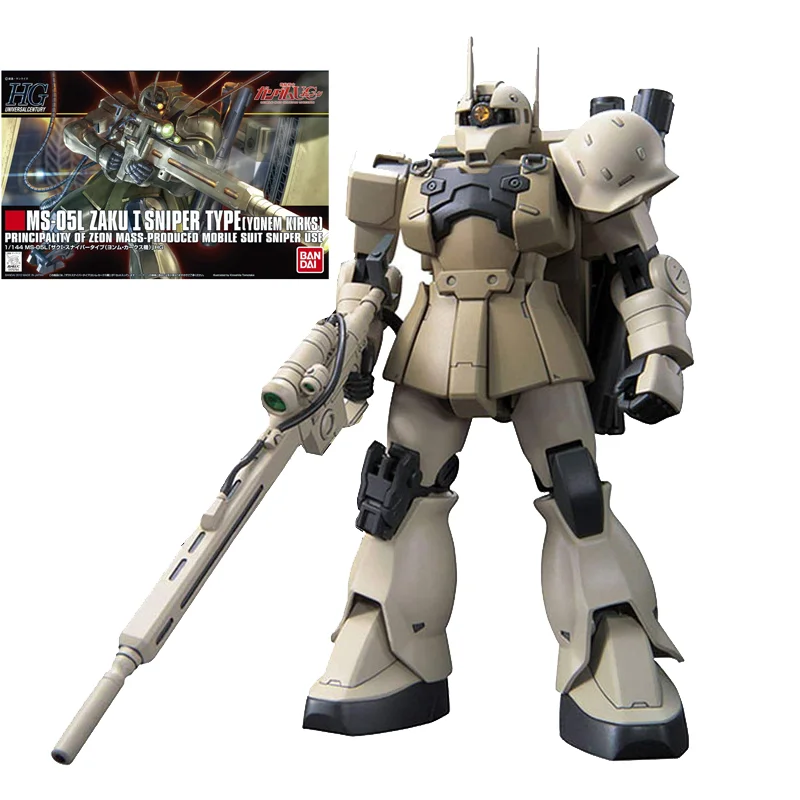 

Original Genuine HGUC 1/144 MS-05L Zaku 1 Sniper Type Gunpla Anime Action Figure Gundam Model Kit Toys Gift NEW For Children