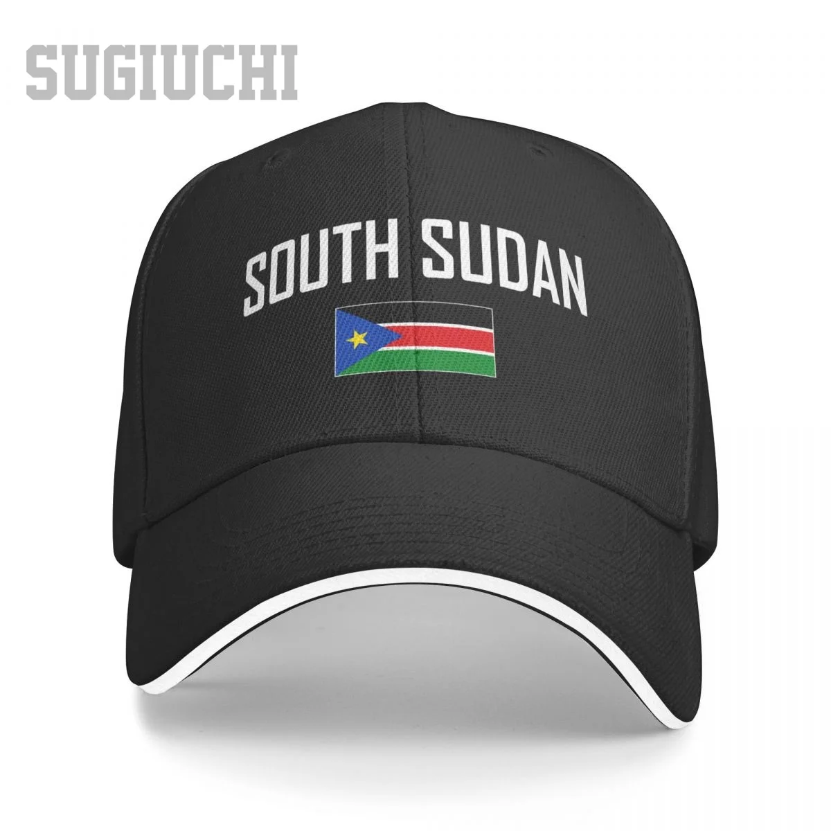 

Unisex Sandwich South Sudan Flag And Font Baseball Cap Men Women Hip Hop Caps Snapback Golf Hat Fishing