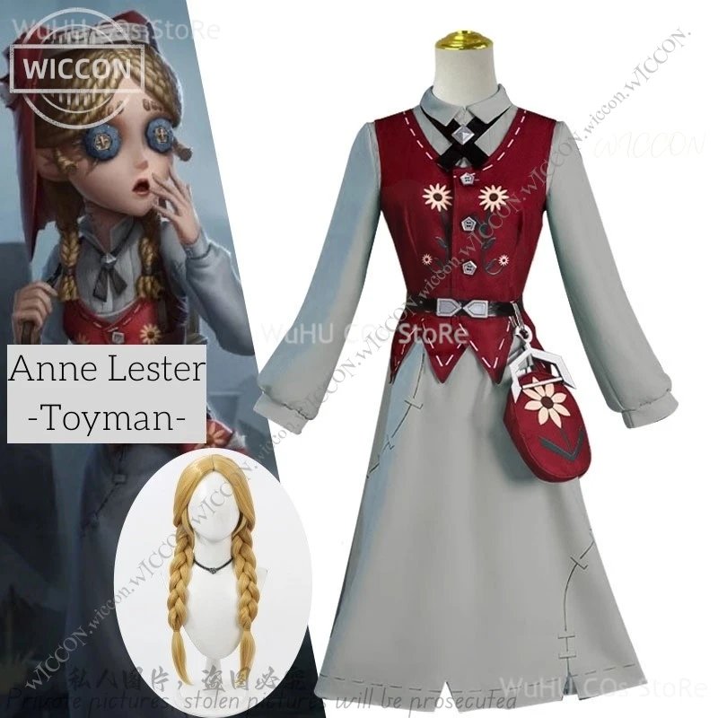 Anne Lester Toyman Game Identity V Косплей Костюм на Хэллоуин Парик Comic-Con Персонаж игры
