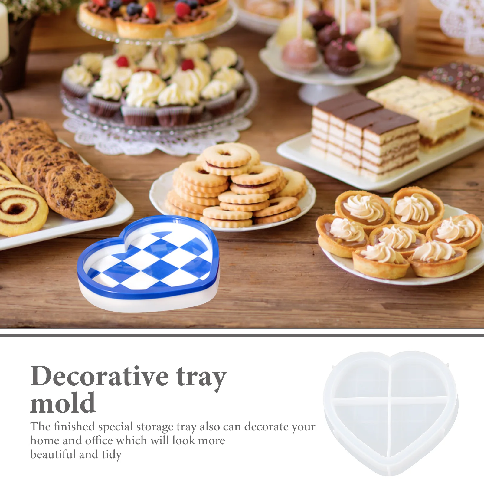 De Para Gelatinas форма для поддонов комод лоток хранения DIY люкс безделушка литья посуды