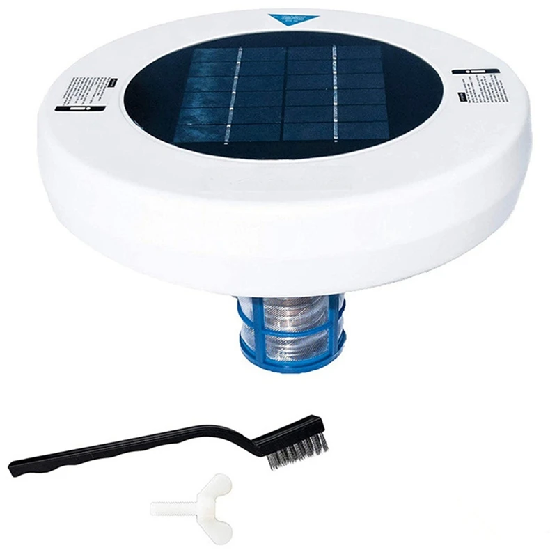 HLZS-Pool Solar Ionizer Swimming Pool Cleaning Tool Water Algae Inhibition And Disinfection Water Purifier For All Pools