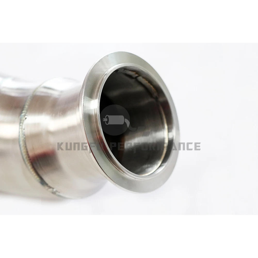 Фото Выхлопная труба KUNGFU PERFORMANCE SS304 Catless N55 для BMW E82 E88 135i E90 E92 335i 2011-2012 Single Turbo №4