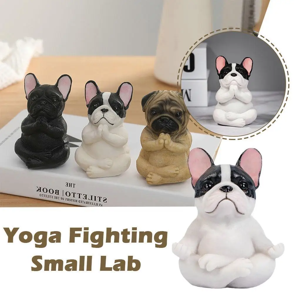 

Mini French Bulldog Statue Table Decoration Funny French Bulldog Pug Ornament for Car Home Garden Decorations Dog Craft Gif T4D5