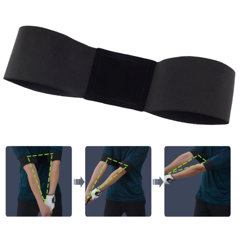 Golf arm strength correction belt Hand action correction belt swing posture fixed elastic band