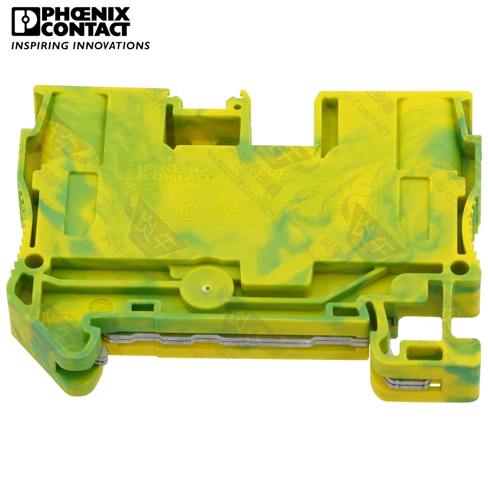 Phoenix Contact Push-in Desing Пружинный тип Din-рейка Бесвинтовые клеммные колодки с питанием
