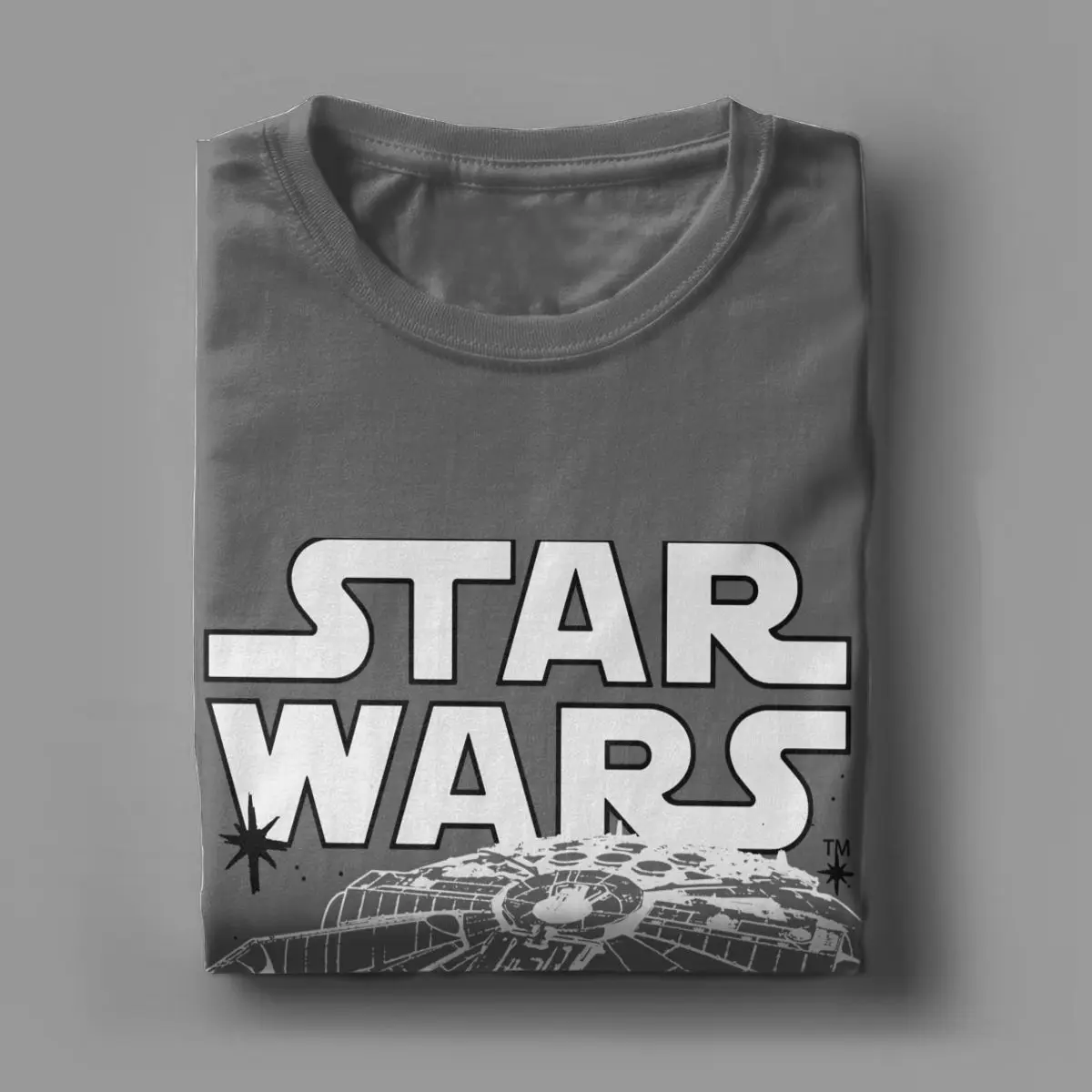 Футболка мужская с коротким рукавом и круглым вырезом из хлопка |