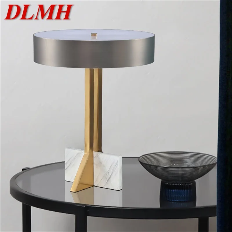 

DLMH Nordic Table Lamp Contemporary Creative LED Vintage Desk Light for Home Bedroom Bedside Living Room Decor
