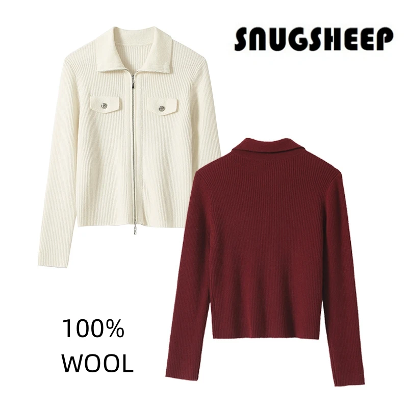 Облегающее пальто на молнии женский кардиган Женская куртка красный топ