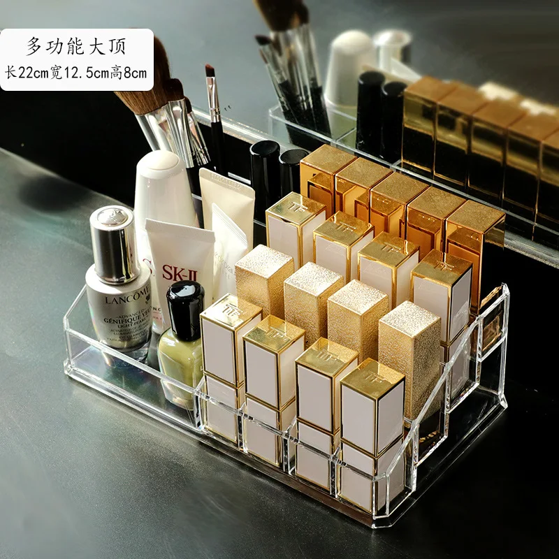 New Velvet Three-Layer Jewellery Storage Box Acrylic Organizers Earring Rings Necklace Large Space Jewellery Case Holder Women