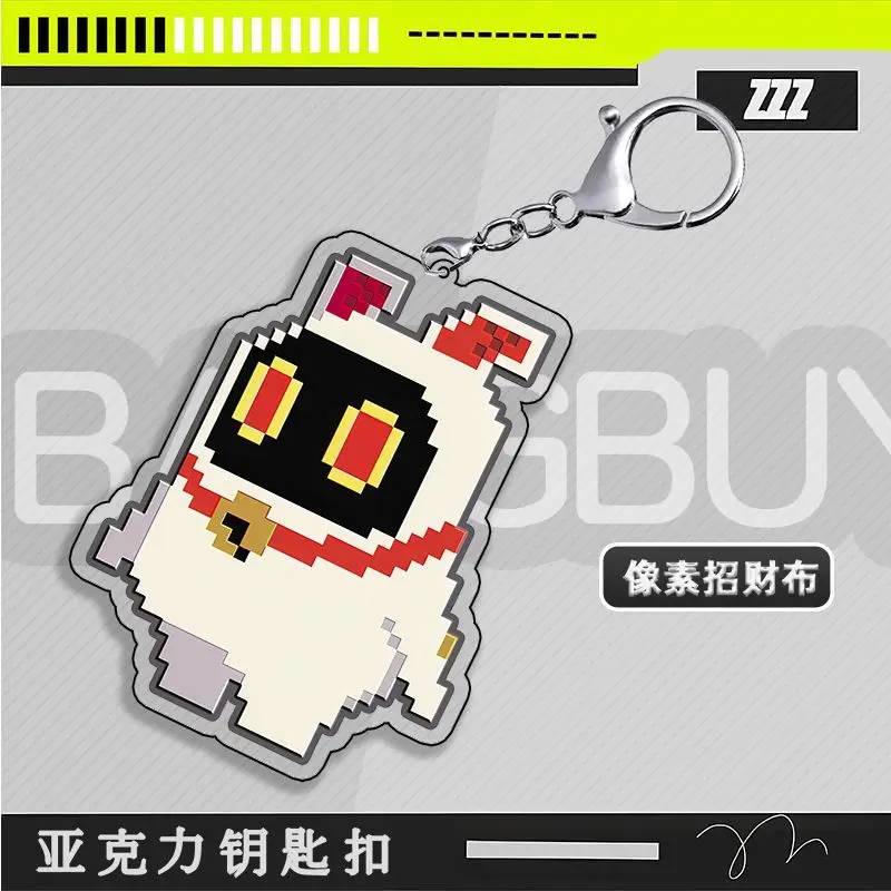 Новинка брелок Zenless Zone Zero pixel аниме с подвеской Эллен Джо хошими миби Аби фон