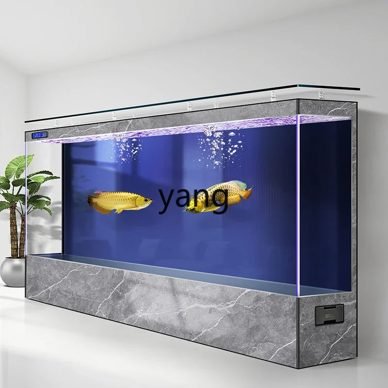 Экологический аквариум LH большое ультрабелое стекло в гостиной встроенный без