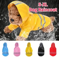 s xl pets dog raincoats reflective strip dogs rain coat waterproof jackets clothes hooded puppy outdoor breathable clothes