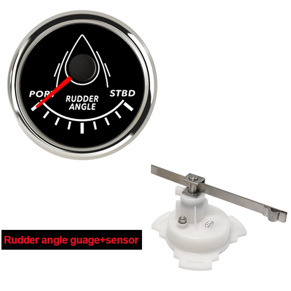 Индикатор положения морского руля 52 мм, водонепроницаемая красная подсветка с датчиком наклона руля 0-190 Ом, 12 В/24 Вd для морской яхты олег владимирович кондратьев не гневи морского бога