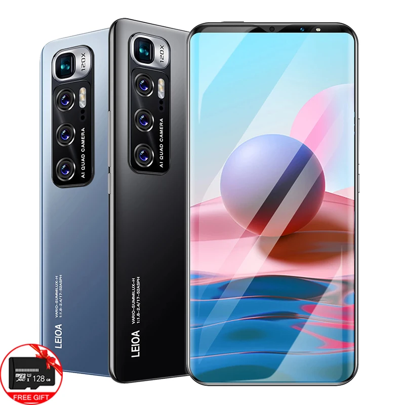6 1 inch note10 pro smartphone 8gb256gb 4800mah unlocked global version mobile phones android telefones 5g celulares cell phone free global shipping