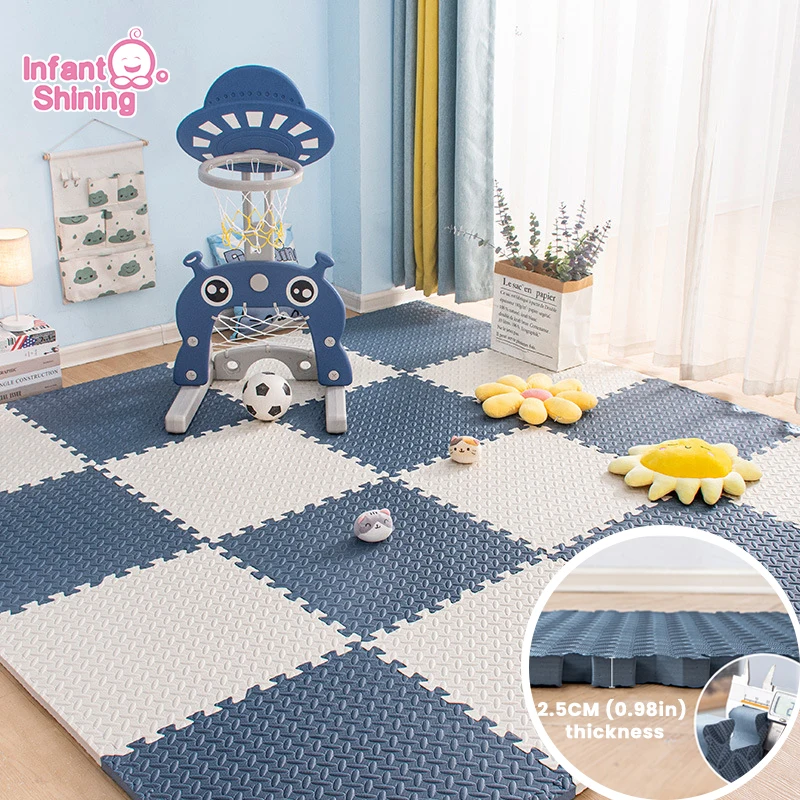 

Infant Shining EVA Foam Play Mat Kids Baby Puzzle Mat 30x30CM Exercise Tiles Rugs Toys Carpet Soft Carpet Crawling Pad Baby Mat