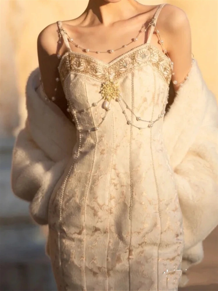 Женское платье с открытой спиной кружевное летнее винтажное без рукавов