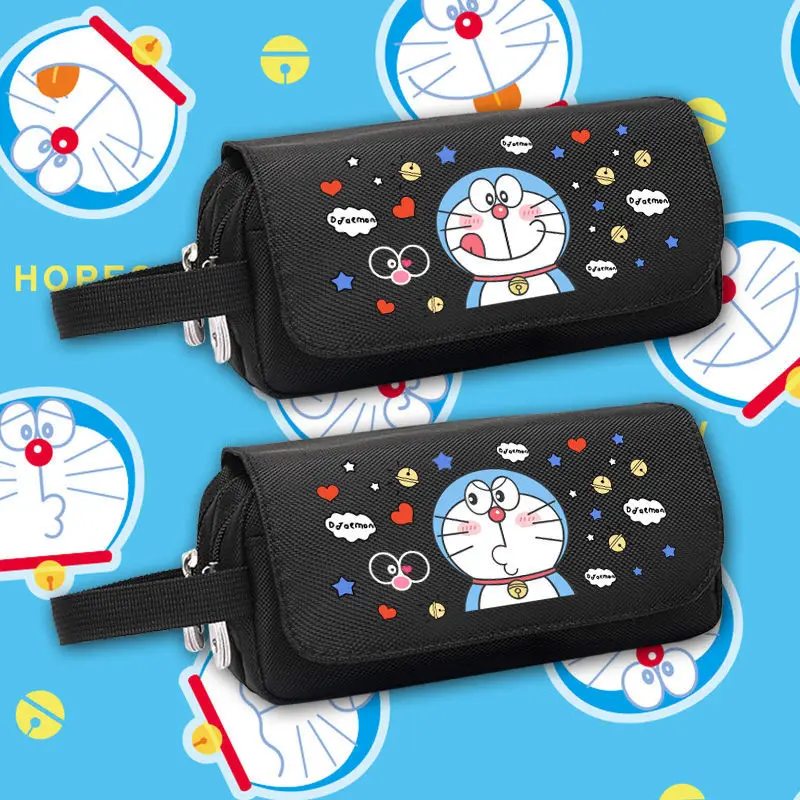 

Пенал Doraemon в стиле аниме, Холщовый милый чехол для карандашей, Детские офисные и школьные принадлежности, Канцтовары