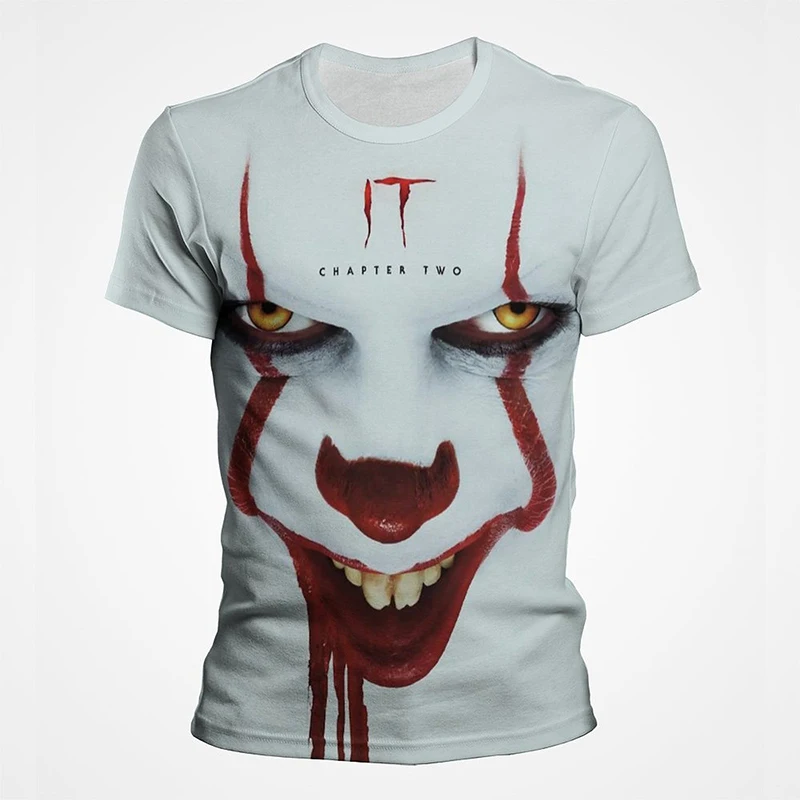 

2022 Summer New Short Sleeve Horror Joker 3D Print Streetwear T shirt Men Women Children Casual Fashion T-shirt Harajuku Style