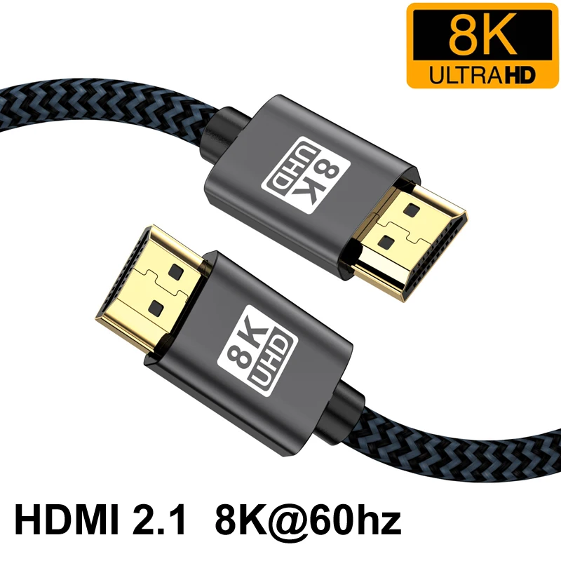 HDMI-совместимый кабель 8K/60 Гц 4K/120 Гц HD UHD HDR ARC 48 Гбит/с ...