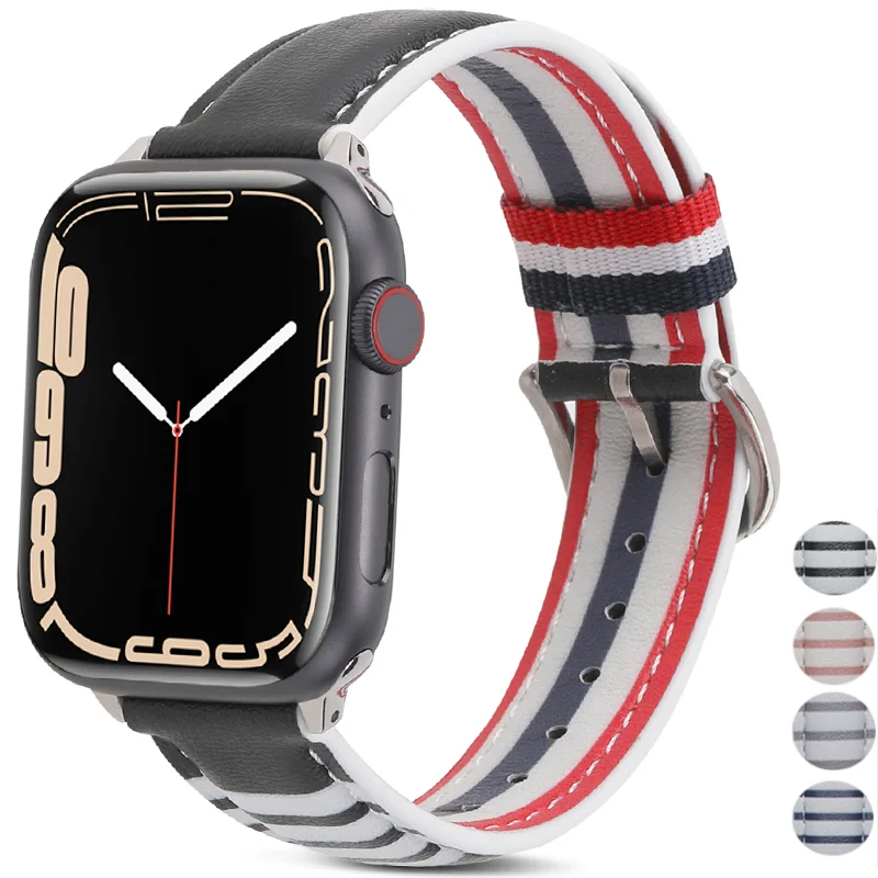 

Ремешок из натуральной кожи для Apple Watch 8 band 38 мм 40 мм 41 мм, сменный Браслет для iwatch 7 6 5 4 3 SE 42 мм 44 мм 45 м Ultra 49 мм