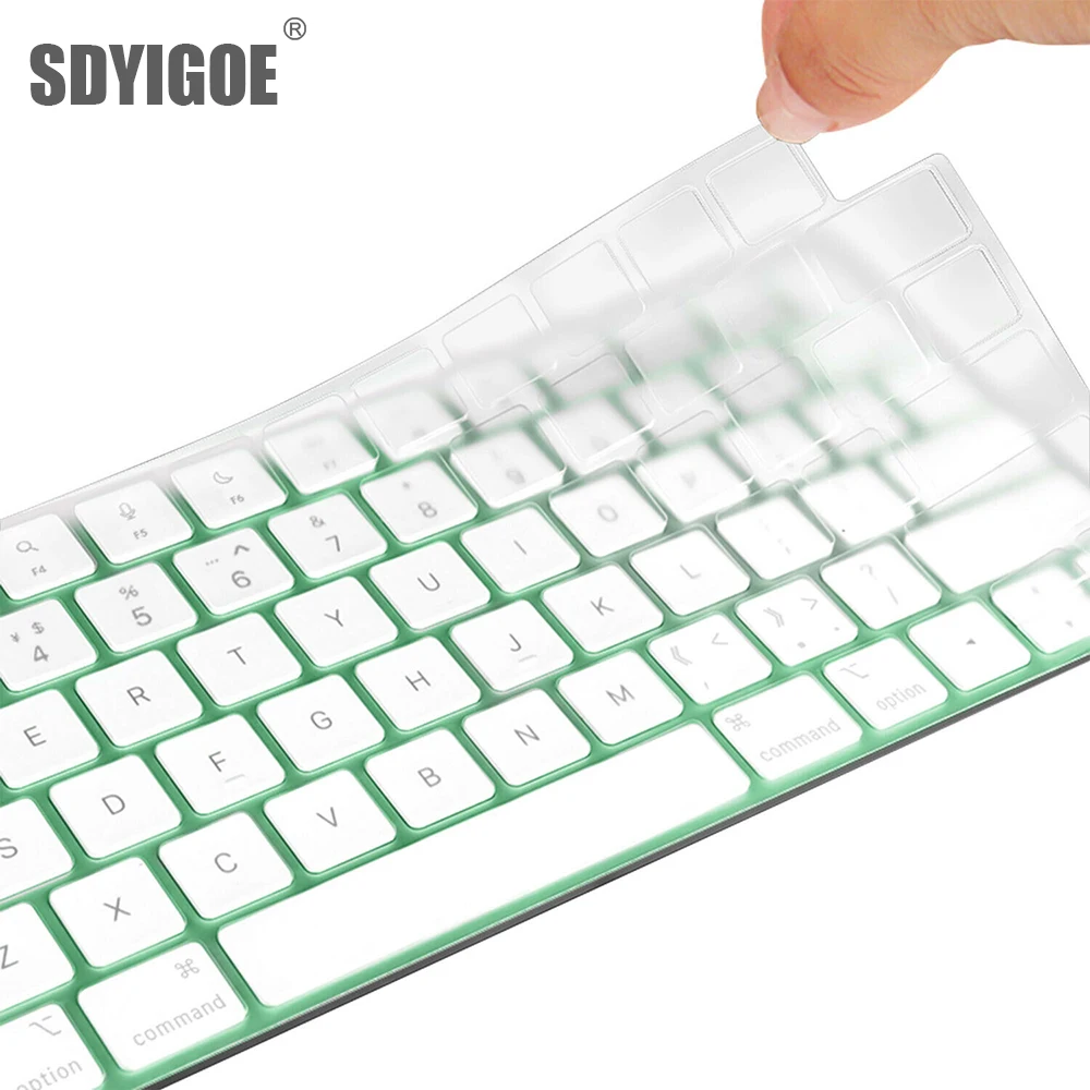 

Чехол для клавиатуры для 2021, новая iMac M1, 24 дюйма, проводная клавиатура Apple Magic с touch ID, A2520A2449, A2450, A1243, A1843, MB110LL/B